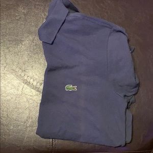 Grey Lacoste polo t